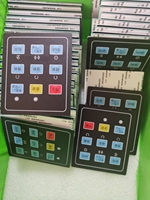 Bouton tactile en relief 3M claviers à membrane dôme en métal clavier en silicone et caoutchouc pour calculatrices