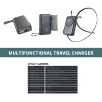 Meilleures ventes 2026 : Chargeur portable PD20W 35W avec câble rétractable, certifié CE FCC ROHS, Power Banks à charge rapide