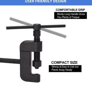 Juego completo de herramientas para <span class=keywords><strong>cadena</strong></span> de motocicleta 2026ZP: Rompecadenas, <span class=keywords><strong>remachador</strong></span> y <span class=keywords><strong>cortador</strong></span> para reparación de transmisiones de motos - Product Image 4