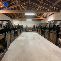 Équipement d'écurie pour chevaux JHorse, panneaux de box en acier, structure équestre, panneaux de remplissage en bois de bambou