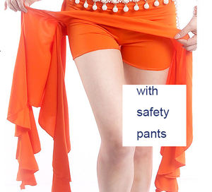 सेक्सी असममित लेटिन बेली नृत्य प्रशिक्षण बहुमुखी लिपटे हिप अभ्यास मिनी स्कर्ट महिलाओं के पहनने के लिए सुरक्षा पैंट के साथ - Product Image 6