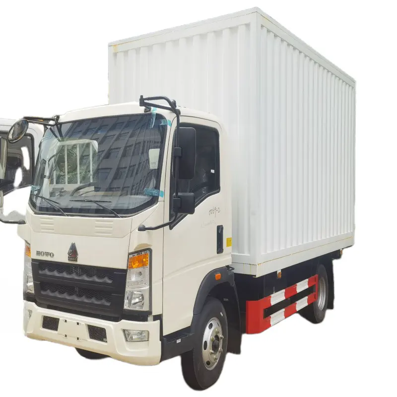 HOWO new Brand Cargo Van Truck 3-5tons Diesel 4x2 Van Cargo Truck for Sale