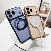 Coque de téléphone magnétique avec béquille 360° anti-rayures pour iPhone 18 17 Pro Max 16 15 14 13 12 11 Pro Max