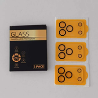 Lot de 3 films protecteurs d'objectif pour iPhone 17, 16, 13, 12 Pro Max – Verre trempé 9H pour écran et objectif de téléphone – Emballage individuel