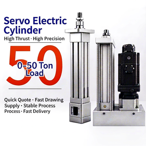 Cylindre électrique servo Qiangdeli, capacité de charge de 0 à 50 tonnes, type piston en acier inoxydable, actionneur linéaire haute précision - Product Image 1