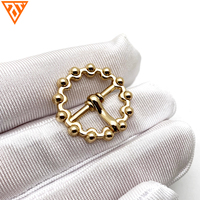Boucle de ceinture à dégagement latéral en métal pour hommes occidentaux en or Boucle de fournisseur Boucles de ceinture en métal Vente en gros OEM Logo personnalisé Quincaillerie