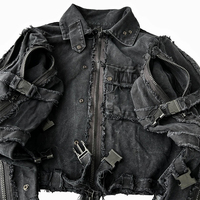 DiZNEW Vestes grande taille pour hommes Veste en jean à col montant de style mendiant vente en gros