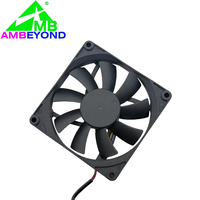 Ventilateur axial DC silencieux et mince 92x92x15mm, 12V 24V, avec roulement à manchon, mini ventilateur de refroidissement pour boîtier d'ordinateur et CPU