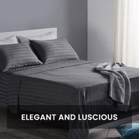 1800 ensemble de literie rayé toutes tailles ensemble de draps en microfibre brossée douce