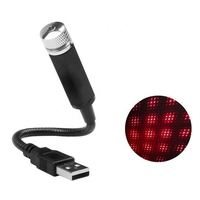 Auto Star USB coche proyector lente LED luz ambiente Auto atmósfera techo Interior estrella luces único coche estrella lámpara accesorio