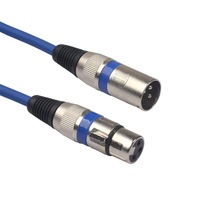 XTUGA PVC Gainé OFC Câble Audio Vidéo 3Pin Mâle Femelle XLR Blindé Tresse Microphone Mélangeur Amplificateur en 1m 2m 3m 5m Longueurs