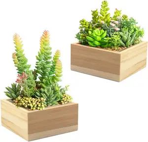 Оптовая продажа, домашний декор на заказ, винтажная чайная деревянная коробка, деревянная коробка для растений