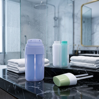 Bouteille d'essence bleue 40ml 80ml, crème isolante, fond de teint liquide, flacon d'essence rechargeable, bouteilles en plastique portables pour essence aromatique