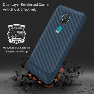 Coque arrière Flexible en TPU souple en Fiber de carbone pour Nokia 6.1 Plus, XR20, G20, G50, G11, 7.2 - Product Image 4
