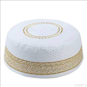 Gorros y Sombreros Musulmanes Étnicos de Moda al por Mayor, Gorro de Oración Islámico de Poliéster Colorido y Cómodo para Hombre 2025 - Product Image 6