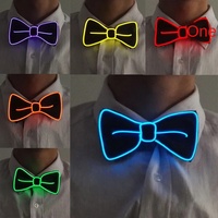 Nouvelle cravate en fil EL LED pour homme, cravate néon lumineuse, accessoires pour mariage, anniversaire, Noël, fête, déguisement rave