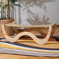 Hamac en bois pour chat, lit surélevé pour animaux de compagnie, chaise longue pour chat