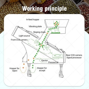 Máquina Clasificadora Óptica de <span class=keywords><strong>Segunda</strong></span> <span class=keywords><strong>Mano</strong></span> para Selección de Color de Productos Agrícolas, Frijoles Secos y Sésamo - Product Image 4