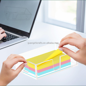 Rõ ràng <span class=keywords><strong>Acrylic</strong></span> <span class=keywords><strong>Memo</strong></span> <span class=keywords><strong>Pad</strong></span> chủ bàn tổ chức 4x6 <span class=keywords><strong>Acrylic</strong></span> dính Lưu ý Dispenser cho nhà và văn phòng - Product Image 4