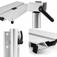 Pied de table amovible en alliage d'aluminium réglable en hauteur, support pliable universel pour camping-car, bateau, yacht, télescopique escamotable