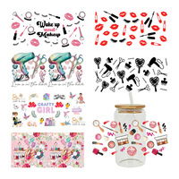 Vaso con Globo de Nieve de 16 oz, Adhesivos DTF con Diseño de Amor, Adhesivos para Manualidades, Adhesivos para Vasos con Diseño de Sailor Moon, Adhesivos UV DTF