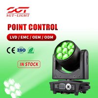 Prix direct usine Mini projecteur à tête mobile Bee Eyes 7*40W RGBW 4-en-1, contrôle par points, DMX512, température de couleur 2800K-8500K, angle 10-60°