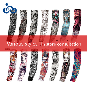 Mangas de ciclismo al aire libre unisex Manga de brazo de impresión digital Protección UV Mangas de seda de hielo transpirables - Product Image 5