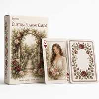 Cartes à Jouer Personnalisées pour Mariage : Jeu de Cartes Poker avec Portrait Aquarelle, Impression Artistique, Cadeau Souvenir