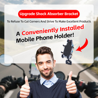 Support de téléphone portable universel antichoc pour moto électrique, fixation sur guidon, absorbant les chocs, anti-vibrations, chargeur de voiture Octopus