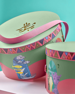 Tùy Chỉnh Vòng Giáng Sinh Đám Cưới Rỗng Xoay Tráng Miệng Pastry Macaron Lưu Trữ Hộp Giấy Sô Cô La Kẹo Hộp Bao Bì Với Xử Lý - Product Image 5