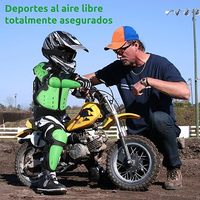 Veste de protection rigide pour enfants pour moto, anti-chute, avec protections coudes et genoux, et gilet de protection dorsale et thoracique pour le cyclisme et le tout-terrain