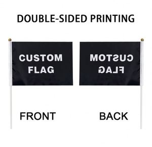 Manufacturer Wholesale Good Quality Premium Fabric Digital Printing Eco-Friendly Custom Different Size Hand <b>Flags</b> - Product Image 4