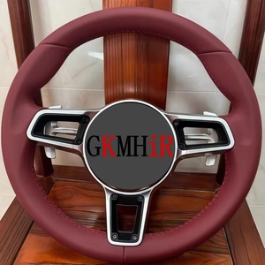 Volante de Cuero Completo Estilo Remache Sin Botones para Porsche Panamera Cayenne Taycan <span class=keywords><strong>Macan</strong></span> 911 718 996 997 958 981 987 - Product Image 6