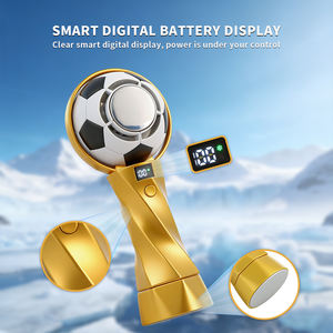 Ventilador de Mano sin Escobillas de Alta Velocidad para Balón de Fútbol, Recargable por USB, Portátil, con Pantalla Digital para Exteriores/Hogar - Product Image 6