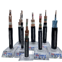 Kabel VFD 3+3 Simetris Berpelindung Ganda Pengontrol Motor Variabel Frekuensi 600V 2kV Anti-Interferensi untuk Inverter