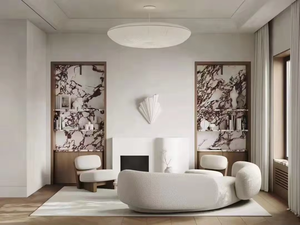 Calacatta Viola màu tím đá cẩm thạch bàn ăn Tính năng tường trang trí sàn biệt thự khách sạn biệt thự sảnh Sảnh cầu thang bước cửa sổ - Product Image 2