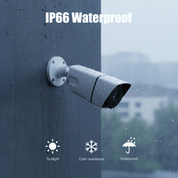Kamera IP PoE Jaringan Kabel Deteksi Wajah/Kendaraan AI Cerdas 4K 8MP Luar Ruangan H.265 Kamera CCTV Lensa Varifokal 2.8-12mm Sudut Lebar