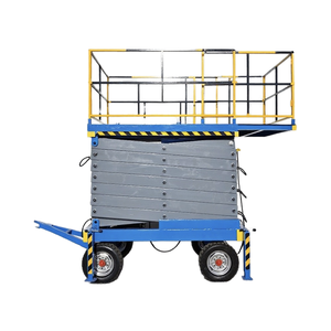 Anpassbare Scheren hebebühnen für die Handhabung von Lager material und den Betrieb in großer Höhe - Product Image 1