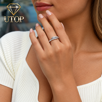 Bague Serpent Personnalisable S925 en Argent Sterling avec Diamant Moissanite D VVS, Idéale pour Fiançailles, Mariage ou Cadeau pour Femme