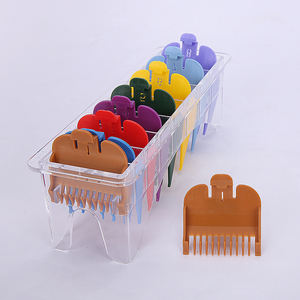 Set di 8 Pettini Guida in Plastica per <span class=keywords><strong>Tagliacapelli</strong></span>, Accessorio per Taglio Capelli, Pettini Limitatori per Trimmer - Product Image 1