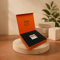Boîte cadeau rigide à couvercle magnétique personnalisé, boîte d'emballage en carton imprimée en couleur, avec insert en mousse EVA personnalisé pour ensemble de produits