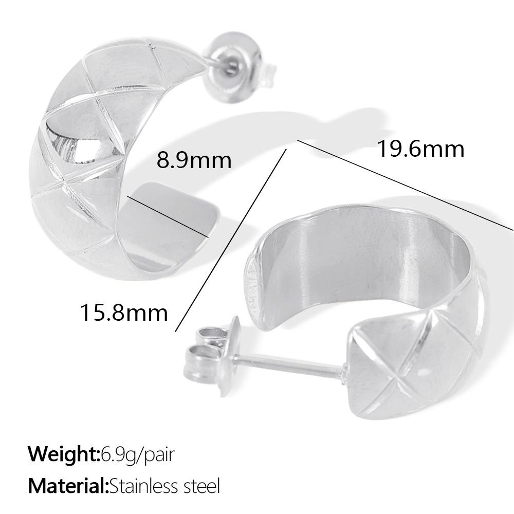 EH04 Large Silver Earrings