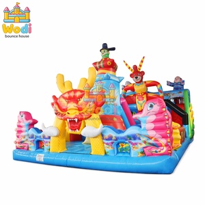 Parc de châteaux gonflables pour enfants et adultes, certifié CE, fabrication OEM disponible, directement de l'usine pour les événements, avec souffleur, résistant aux UV - Product Image 4