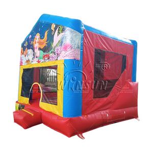 WINSUN Château gonflable commercial sur le thème <span class=keywords><strong>du</strong></span> <span class=keywords><strong>monde</strong></span> marin avec poissons - Product Image 1