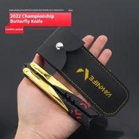 Valorant 2022 Champions Edition Balisong Couteau d'entraînement Modèle d'arme non aiguisé Artisanat de collection sûr pour garçons Jeu Merch
