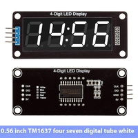 Stock Pantalla digital de 0,56 pulgadas Módulo de reloj de tubo de 7 segmentos de 4 bits Producto de circuitos integrados de interfaz TM1637 IIC