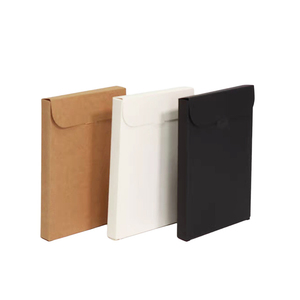 Factory custom logo Postcard Packaging Box kraft paper Postcard Folding gift paper Box