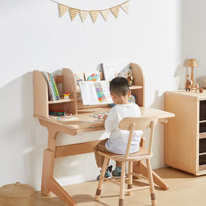 Nuevo Conjunto de Escritorio y Silla de Estudio Ajustable para Niños, de Madera Moderna - Product Image 3