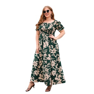 Vestido Casual Estampado de Talla Grande para Mujer, Estilo Bohemio Francés, Elegante, de Longitud Media, OEM ODM - Product Image 5