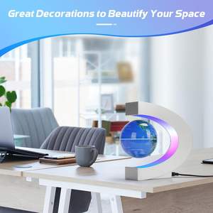 Dispositivo de exhibición de luz nocturna LED con globos de levitación magnética para geografía, venta al por mayor - Product Image 6